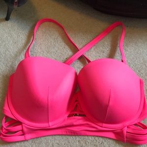 Pink VS swim top size 36DD